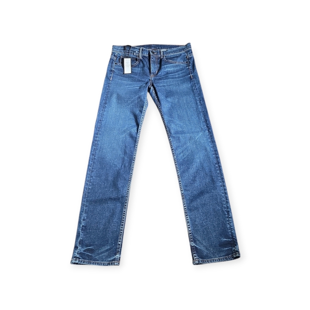 Helmut Lang Women's Denim Jeans Relaxed Tapered Cotton Indigo USA Made Size 27 - Picture 2 of 10